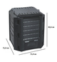 Компостер садовый 380л Prosperplast COMPOGREEN, IKL380C - изображение 2