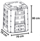 Компостер садовый пластиковый 320L Prosperplast COMPOGREEN, IKL320C - изображение 3