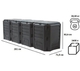 Четырехмодульный садовый компостер 1600л Prosperplast MODULE COMPOGREEN, IKLM1600C - изображение 2