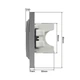 Розетка подвійна без заземлення Mono Electric DESPINA серебро 102-212105-121 - зображення 2