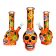 Скляний бонг Skull Mix Print Orange 25см - изображение 3