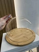 Тортівниця (блюдо) з кришкою d30см h11,5см Бамбук/Акрил - зображення 3