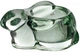 Подставка под яйцо LeGlass Кролик Зеленая 9.2х6.3х4.4 см (355-295) - изображение 1