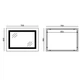 Зеркало Mixxus WARM MR12-70x50-Reverse с Led Touch, Anti-fog, диммером, регулятором яркости (MI6670) - изображение 7