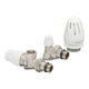 Комплект для подключения радиатора Koer SET-13 - 1/2"x1/2" (осевой) с термоголовкой ВН (KR3176) - изображение 1