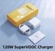 Комплект Realme швидка зарядка SuperVooc 120W адаптер блок з кабелем 1м Білий - зображення 2