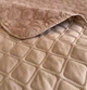 Покрывало ТЕП велюровое Velour Ромб круглый Капучино Евро макси 240х260 см Двустороннее - изображение 3