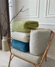 Покрывало ТЕП велюровое Velour Ромб круглый Синий полуторное 150х210 см Двустороннее - изображение 4