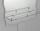 Зеркало настенное Zerix MIRRA MRZ02-60x85x10 прямоугольное с дугообразным верхом, фигурными боками и полкой (ZX5620) - изображение 5