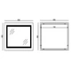 Дзеркало MIXXUS WARM MR02-80x80 з LED Touch, Anti-fog, димером, рег. яскравості, годинником (MI6934) - изображение 3