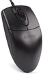 Компьютерная мышь A4tech OP-620DS, Black, USB, оптическая, 1000 dpi, 4 кнопки, бесшумный клик, 1.5 м - изображение 1