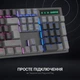 Клавіатура GamePro MK105R LED Red Switch USB Black - зображення 7