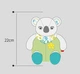 Мягкая развивающая игрушка-погремушка Sun Cradle Коала с платочком и звездочкой - изображение 6