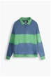 Світшот чоловічий Levi's retro 1/4 zip colour block polo sweatshirt А32960000 S Синьо-зелений (5401043409013) - зображення 5