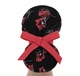 Медична шапочка жіноча PonyTopHat універсальна принт Маки на чорному - зображення 2