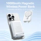 Powerbank павербанк УМБ Vention 10000mAh Magnetic Wireless 22.5W LED Display Type White (FHTW0) - зображення 2