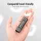 Картридер Vention CCHH0 USB 3.0 Type-A/Type-C/Micro USB для карт SD/microSD, металевий корпус, сірий - зображення 8