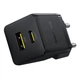 Зарядний пристрій Baseus Palm Fast Charger 1xType-C 1xUSB 30W EU with Type-C to Type-C cable 60W 20V 3A 1m Black (P1011160A113-01) - зображення 4