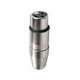 Перехідник аудіо Lucom XLR 3p-Jack 3.5mm 3pin F/F адаптер Metal корпус металік(62.09.8463) - изображение 2