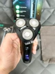 Мужская аккумуляторная электробритва VGR V-310 для влажного и сухого бритья с тремя плавающими головками IPX7 - изображение 5