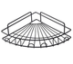 Кутова полиця для ванни Stenson TL00408 23x6 см, чорна - зображення 1