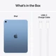 Tablet Apple iPad 11" 2025 Wi-Fi 256GB Blue (MD4H4) - obraz 8