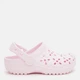 Детские кроксы-сабо для девочки Crocs Classic Floral Cut Out Clog K PkM 210943-6ZW 33-34 (J2) Pink Milk (198445118555) - изображение 1