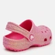 Детские кроксы-сабо для девочки Crocs Classic Iridescent Glitter CgT Dgf 210985-6ZQ 22-23 (C6) Dragon Fruit (198445120589) - изображение 4