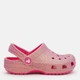 Дитячі крокси-сабо для дівчинки Crocs Classic Iridescent Glitter CgK Dgf 210986-6ZQ 28-29 (C11) Dragon Fruit (198445120800) - зображення 1