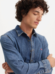 Koszula męska jeansowa Levi's Ls Battery Hm Shirt Slim Trinity Medium 86625-0052 S Niebieska (5401157262221) - obraz 4