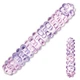 Двусторонний фаллоимитатор Glas Purple Rose Nubby Glass Dildo (15205000000000000) - изображение 10