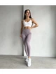 Женские лосины Push Up спортивные однотонные с эффектом пуш ап для тренировок и повседневной носки XL Фиолетовый (17000456) - изображение 7