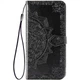 Кожаный чехол (книжка) Epik Art Case с визитницей для TECNO Spark 7 Черный - изображение 1