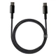 Дата кабель Baseus Tungsten Gold Type-C to Type-C Cable 100W (1m) (CATWJ-01) Черный - изображение 1