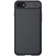 Карбоновая накладка Nillkin Camshield (шторка на камеру) для Apple iPhone 7 / 8 / SE (2020) (4.7") Черный / Black - изображение 1