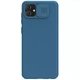 Карбоновая накладка Nillkin Camshield (шторка на камеру) для Samsung Galaxy A04 Синий / Blue - изображение 1
