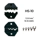 Матрица HS-10 1.5-6 мм.кв 15-10 AWG для кримпера серии HS [AHS-10] TACTIX - изображение 4