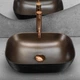 Умивальник на стільницю REA Belinda Brush Copper/Black - изображение 4