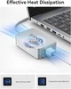 Мережевий адаптер 10GbE RJ45 10G Ethernet Thunderbolt 3/4 USB4 Алюмінієвий корпус з вентилятором устройство подключается по принципу Plug-and-play на macOS Win Intel certification - зображення 4