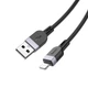 Кабель для зарядки Lightning Apple iPhone HOCO X109 Energy |3м, 2,4A| Чорний - зображення 4