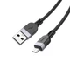 Кабель для зарядки 3м MicroUSB Android HOCO X109 Energy 2.4A Черный - изображение 4