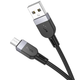Кабель для зарядки MicroUSB Android HOCO X109 Energy |1м, 2.4A| Чорний - зображення 1