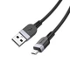 Кабель для зарядки MicroUSB Android HOCO X109 Energy |1м, 2.4A| Чорний - зображення 3