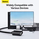 USB кабель удлинитель 2m BASEUS AirJoy Series USB2.0 Черный B00631103111-03 - изображение 8