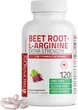 Добавка премиум-класса производство оксида азота Bronson Beet Root + L-Arginine 120 капсул - изображение 1