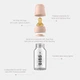 Комплект скляна дитяча пляшечка BIBS Baby Glass Bottle повний комплект Blush - 120 ml та чохол на пляшечку - зображення 3