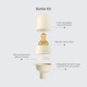 Комплект скляна дитяча пляшечка BIBS Baby Glass Bottle повний комплект Blush - 120 ml та чохол на пляшечку - зображення 5