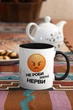 Кружка с принтом "Не делай мне нервы" на подарок для девушки, подруги, друга, парня керамическая 330 мл белая с черной ручкой - изображение 2