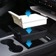 Автомобильный органайзер Lesko Tesla Model 3 (TSL23021411) Black + White центральной консоли на 2 отделения - изображение 3
