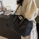 Сумка дорожня Lesko 728 Black спортивна 20-35L з кишенями зовні регульованим плечовим ременем - зображення 2